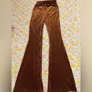 Brown velvet bell bottoms never worn